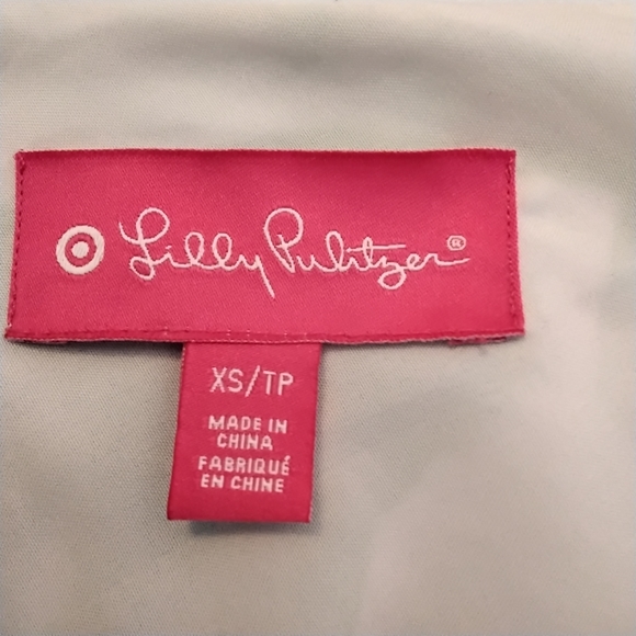 Lilly Pulitzer for Target Green & White Boom Boom Palm Mini Dress - XS - Picture 8 of 9